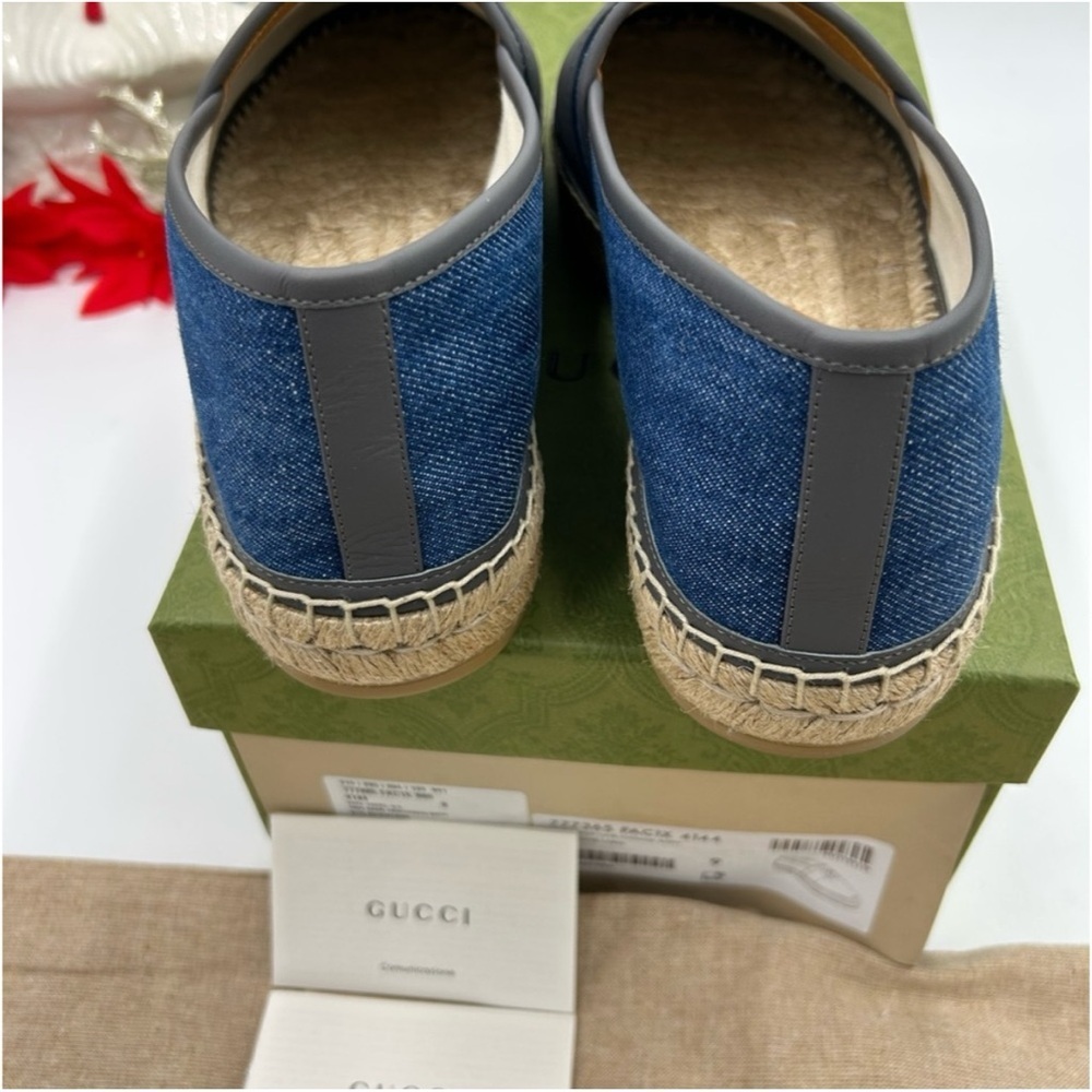 Gucci interlocking G
Espadrilles in blue denim size 8 made in Spain - Picture 3 of 6